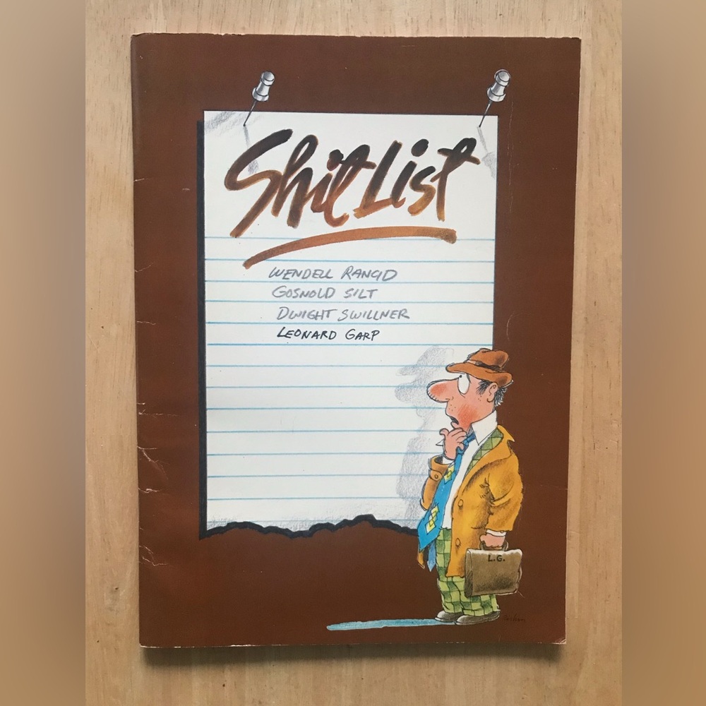 Shit List Book by John Beardsley 1984 Illustrated by Martin Riskin Paperback